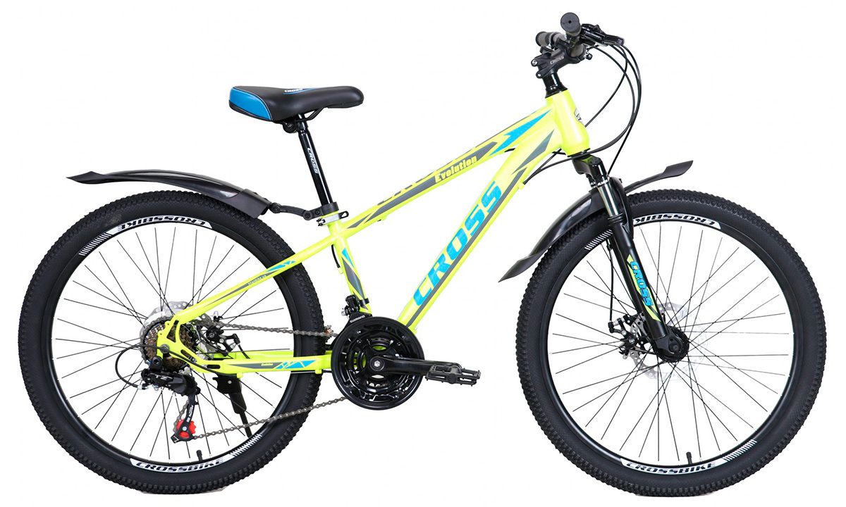 Фотография Велосипед Cross Evolution 27,5" 2021, размер М, Желтый